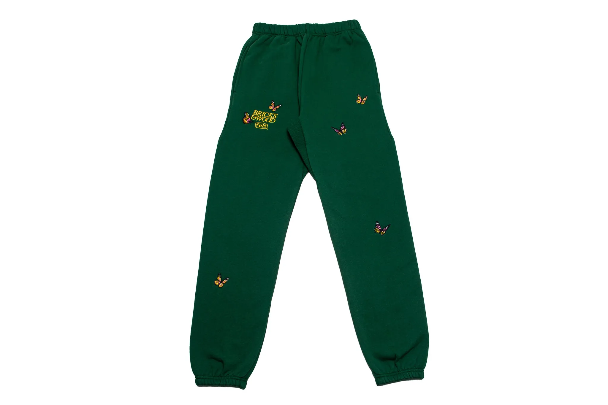 Felt Butterfly Pants "Forest Green"