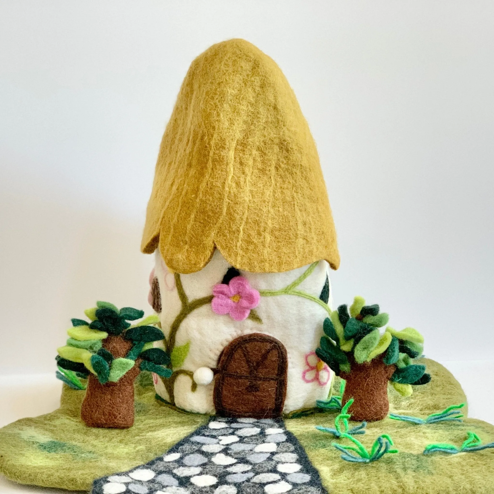 Felted Cottage Fairy House