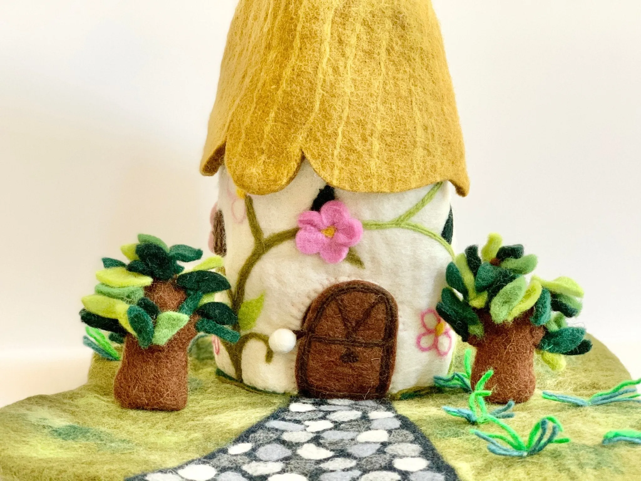 Felted Cottage Fairy House