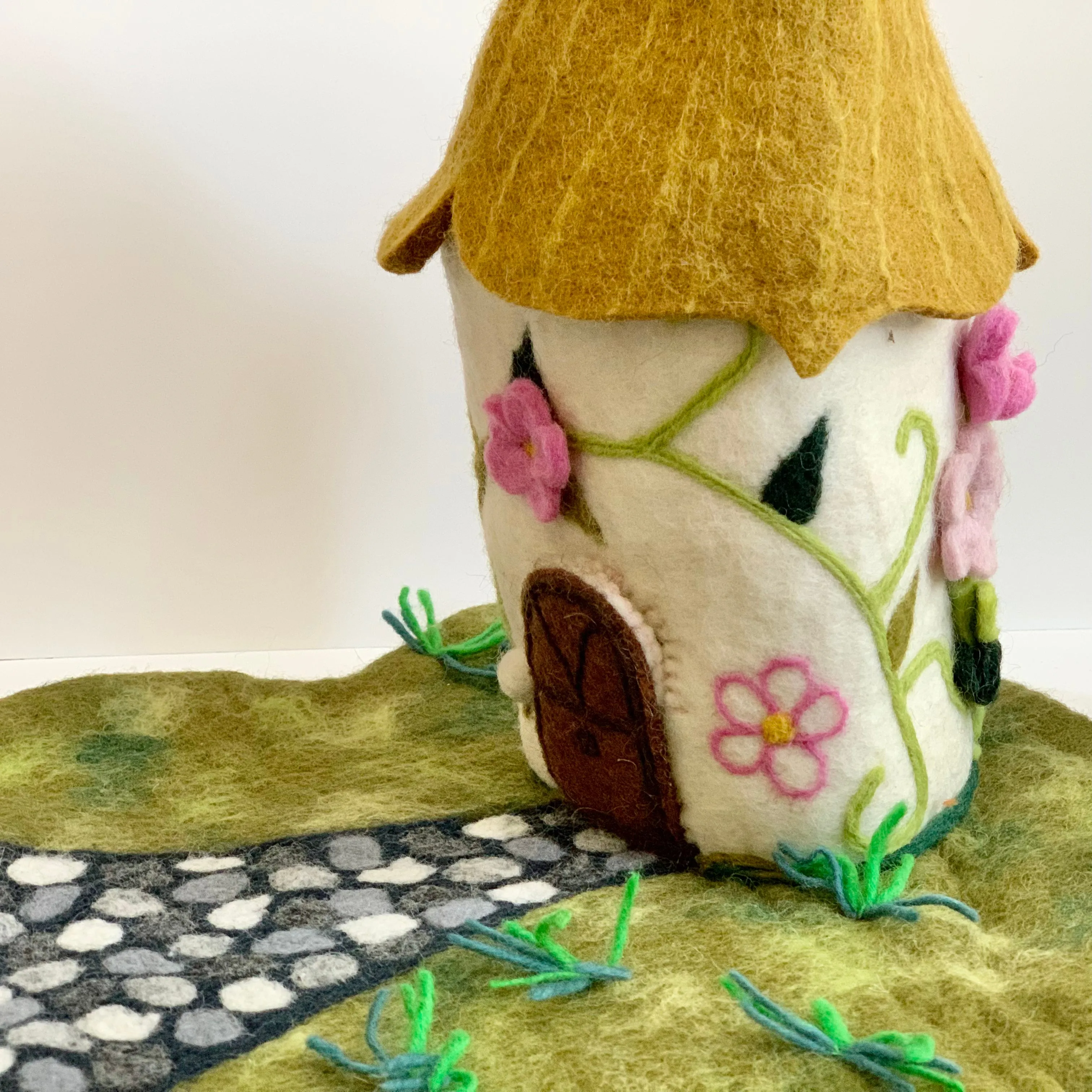 Felted Cottage Fairy House