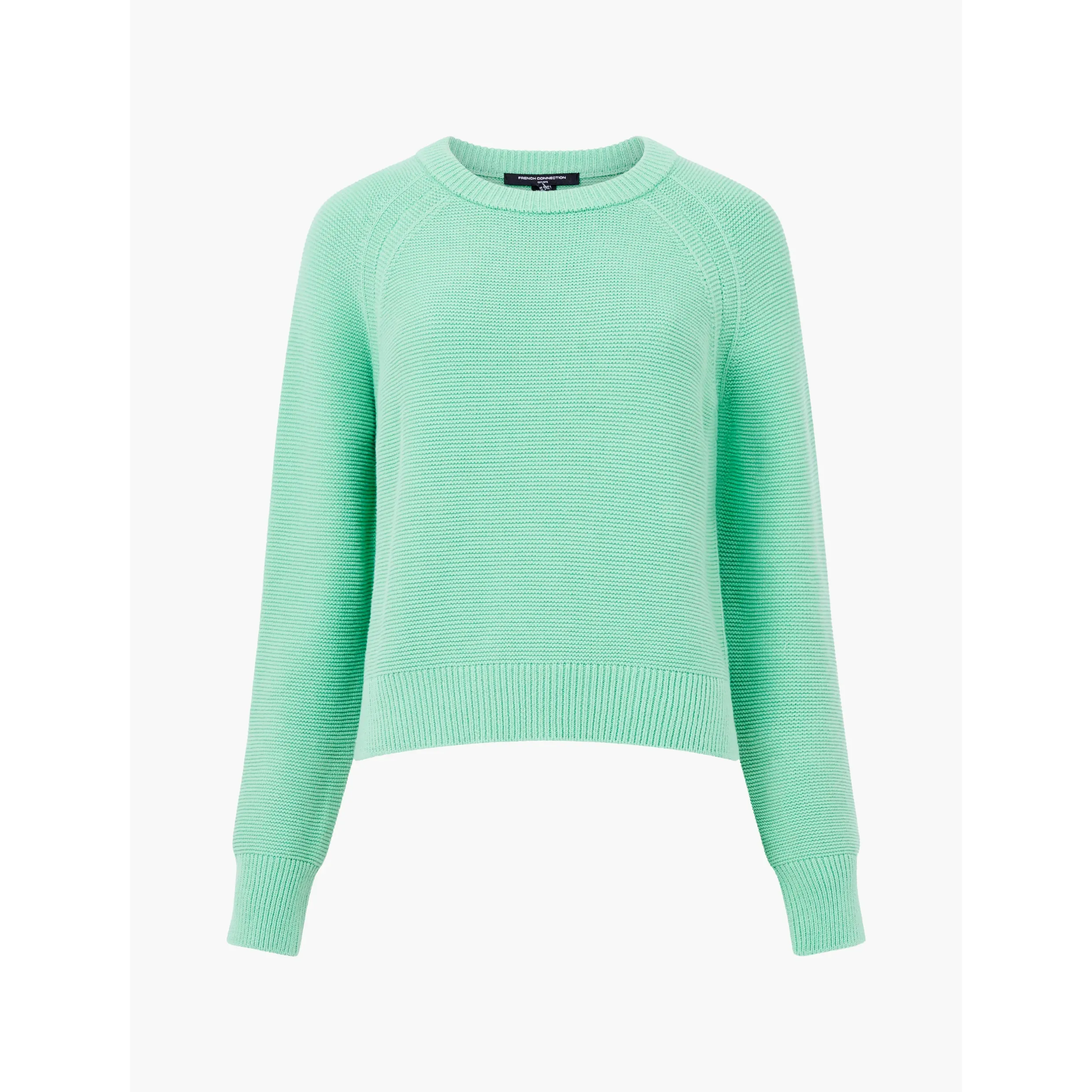 French Connection Lily Mozart Crew Neck Jumper Minted Green 78XFE