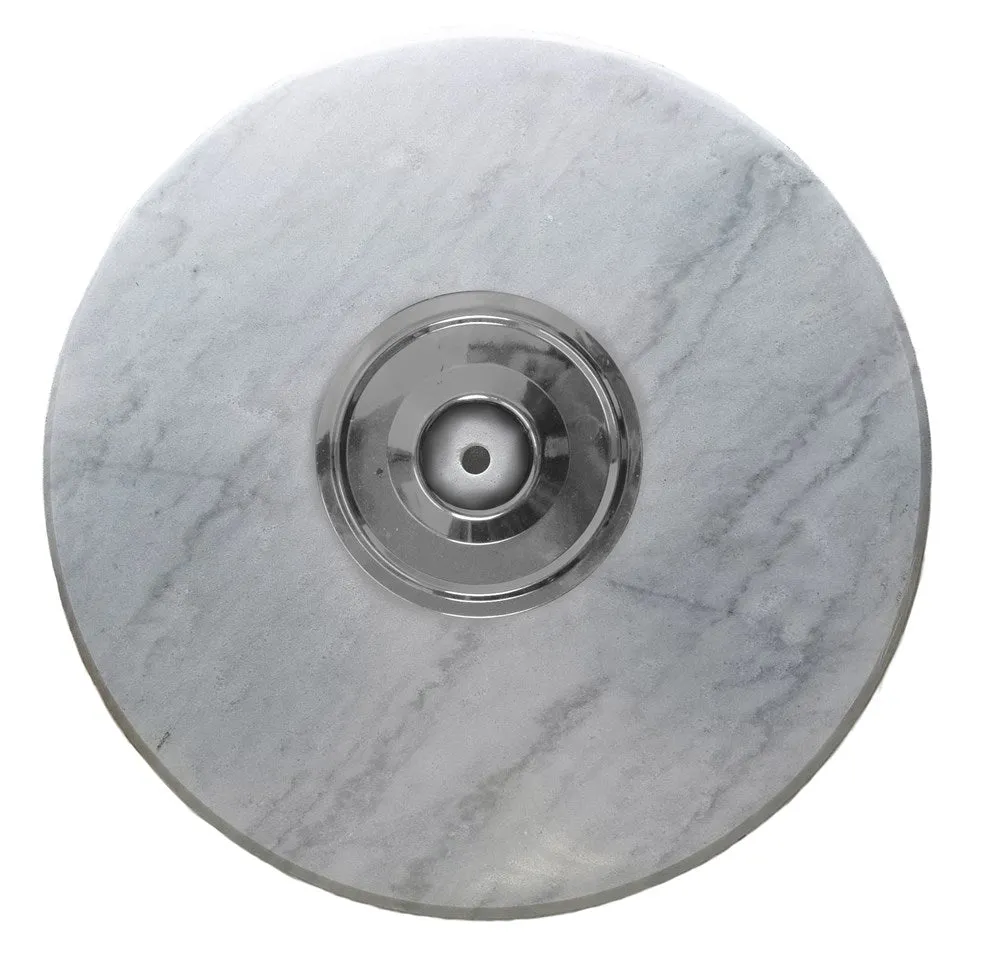 FREWSTANDING ROTARY METAL HANGER GLAMOR WHITE GLOSS MARBLE BASE