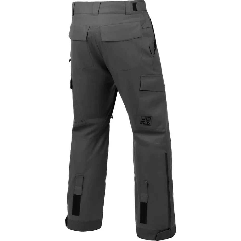 FXR  Mens Chute Snowmobile Pants HyrdX Pro M-Series Omni-Stretch Dry Vent Asphalt