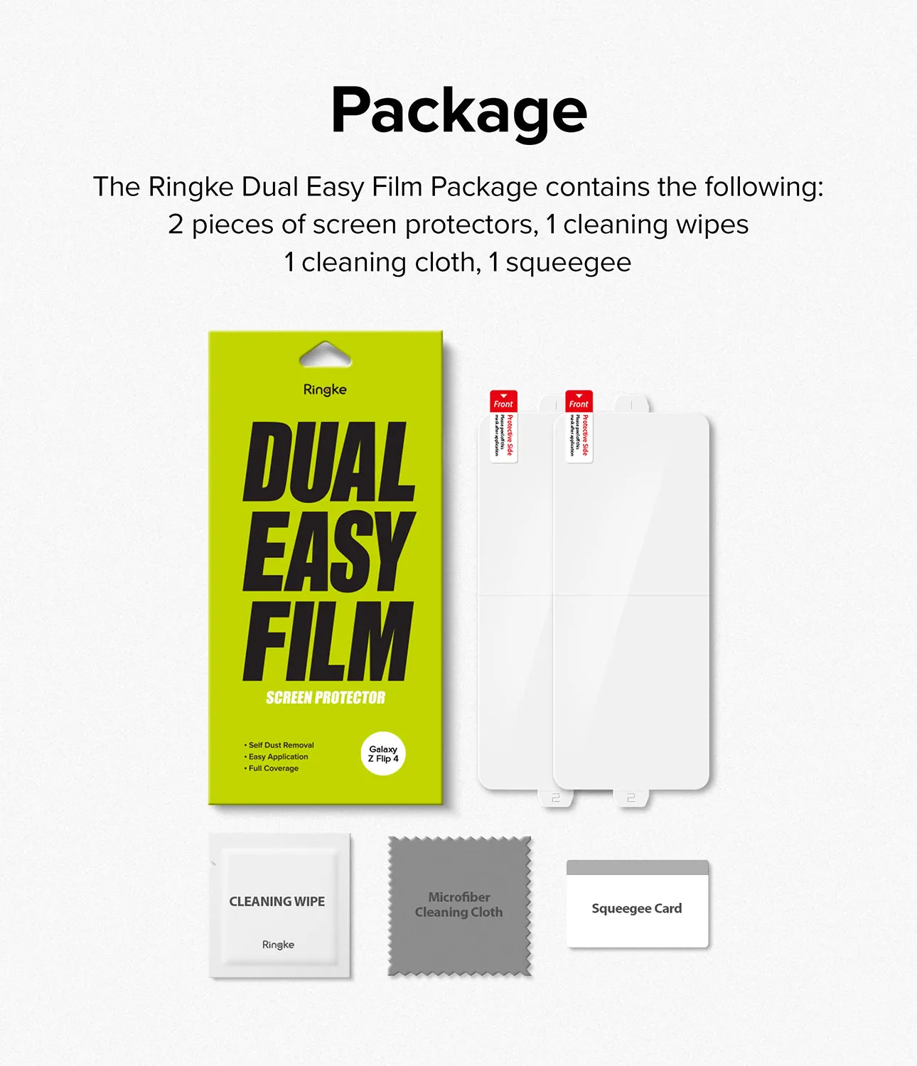 Galaxy Z Flip 4 Screen Protector | Dual Easy Film