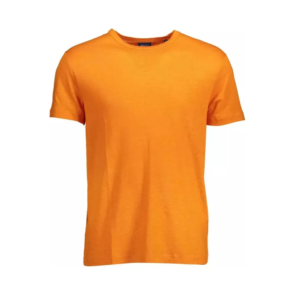 Gant Orange Linen Men T-Shirt