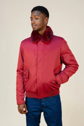 Garnet Luxe Bomber Jacket