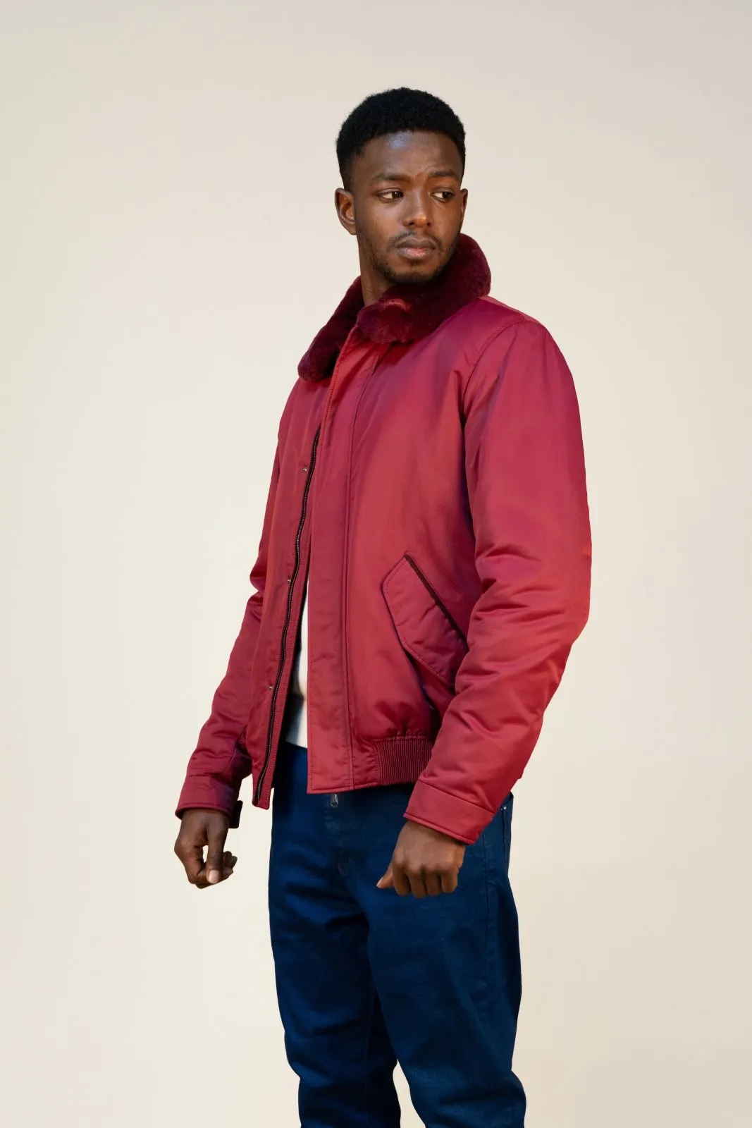 Garnet Luxe Bomber Jacket