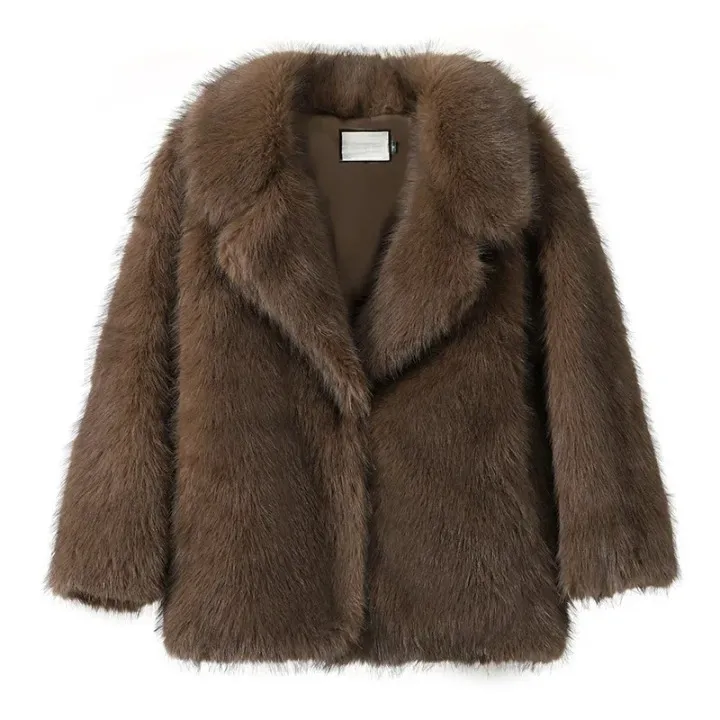 Goal Digger Warm Faux Fur Coat