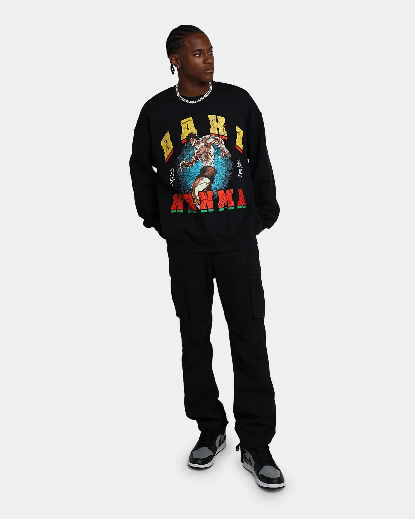 Goat Crew X Baki Hanma Baki Crewneck Black