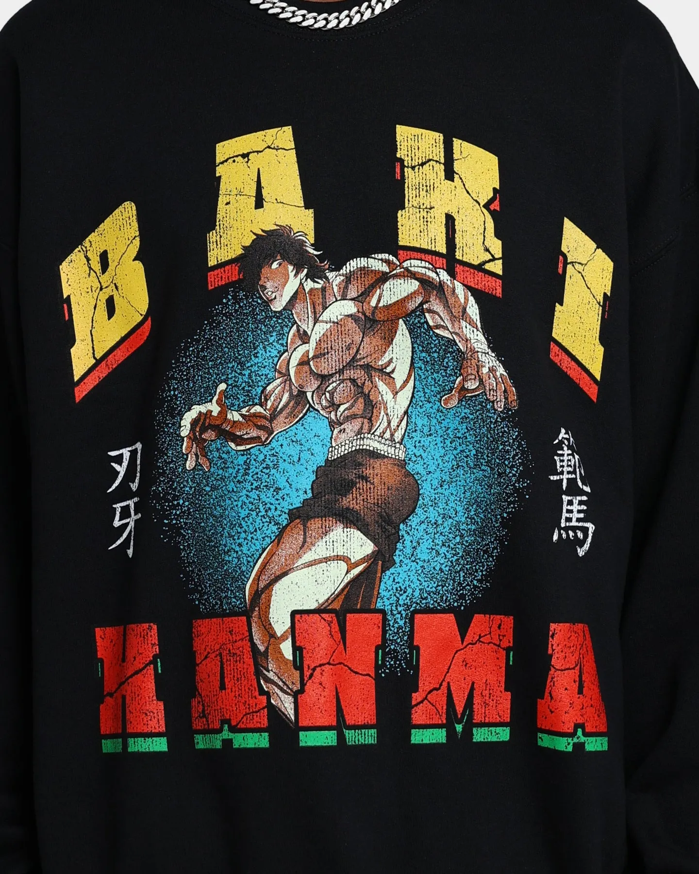 Goat Crew X Baki Hanma Baki Crewneck Black