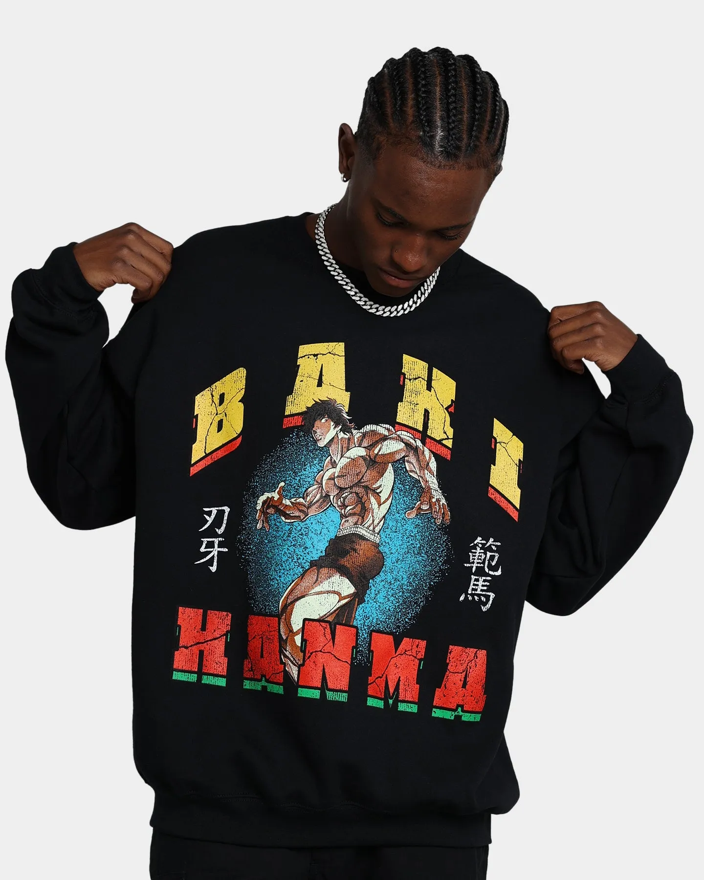 Goat Crew X Baki Hanma Baki Crewneck Black