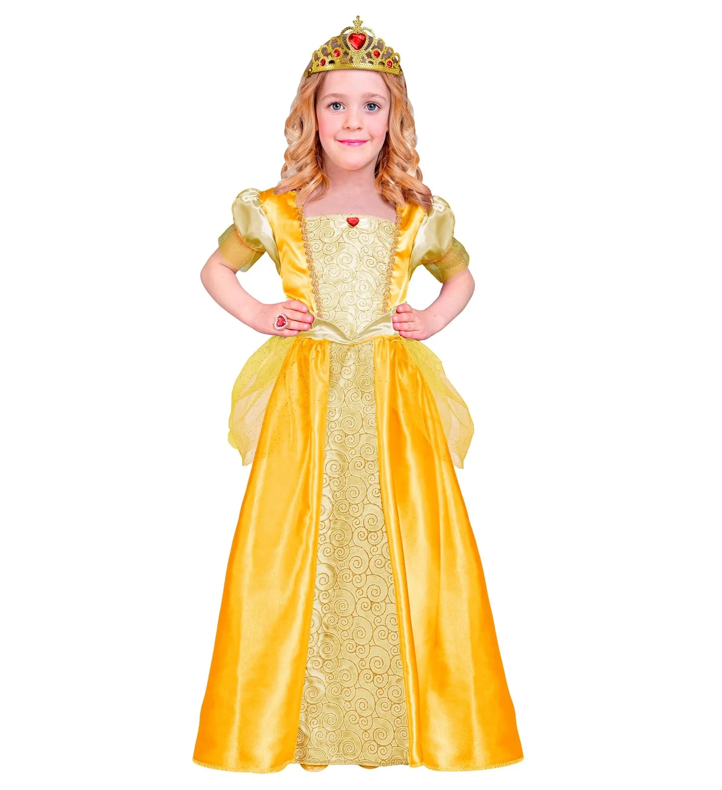 Gold Fairytale Princess Girls Costume