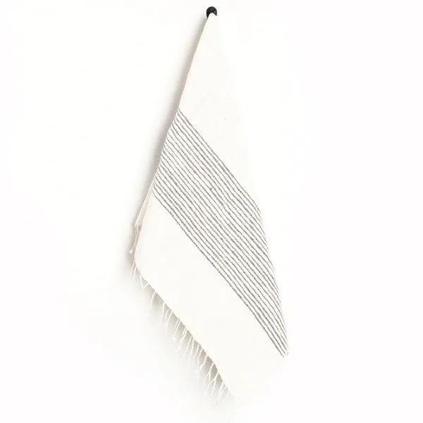 Gray Stripe Hand Towel