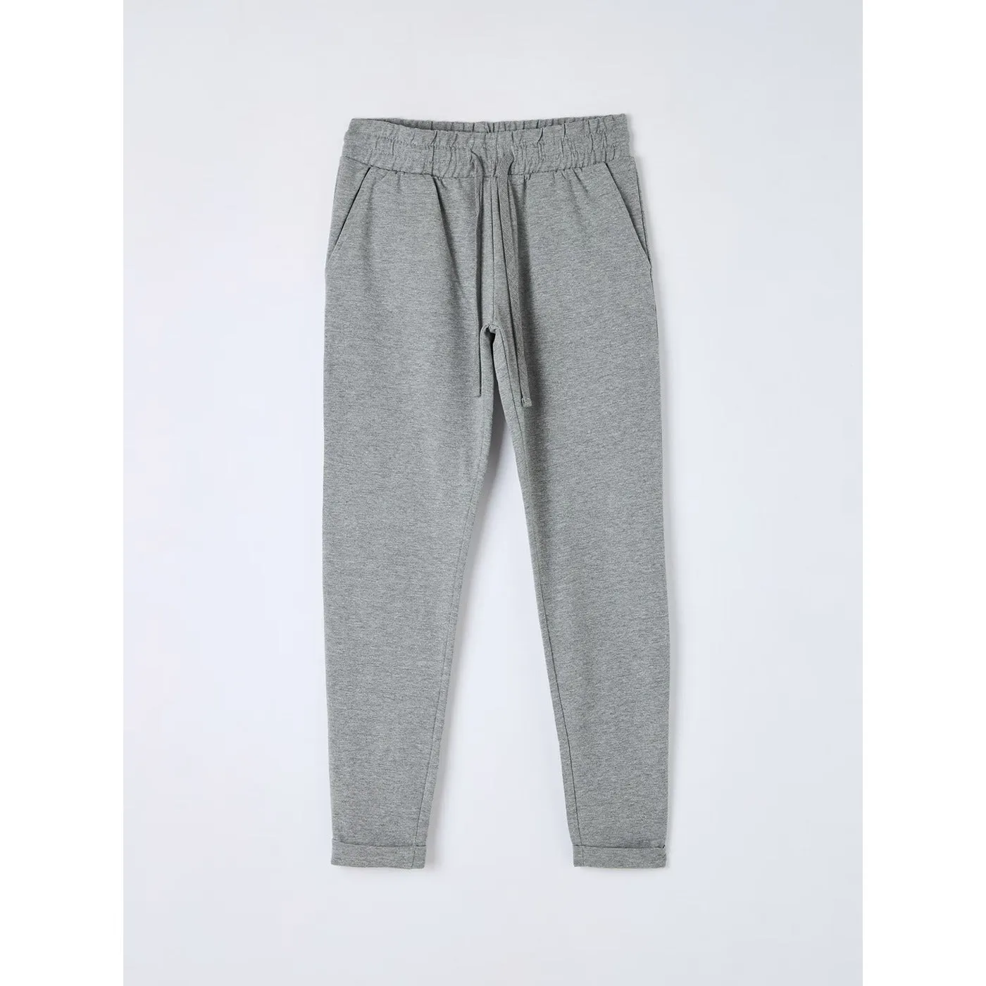 Grey Skinny-fit Lightweight Jogging Bottoms