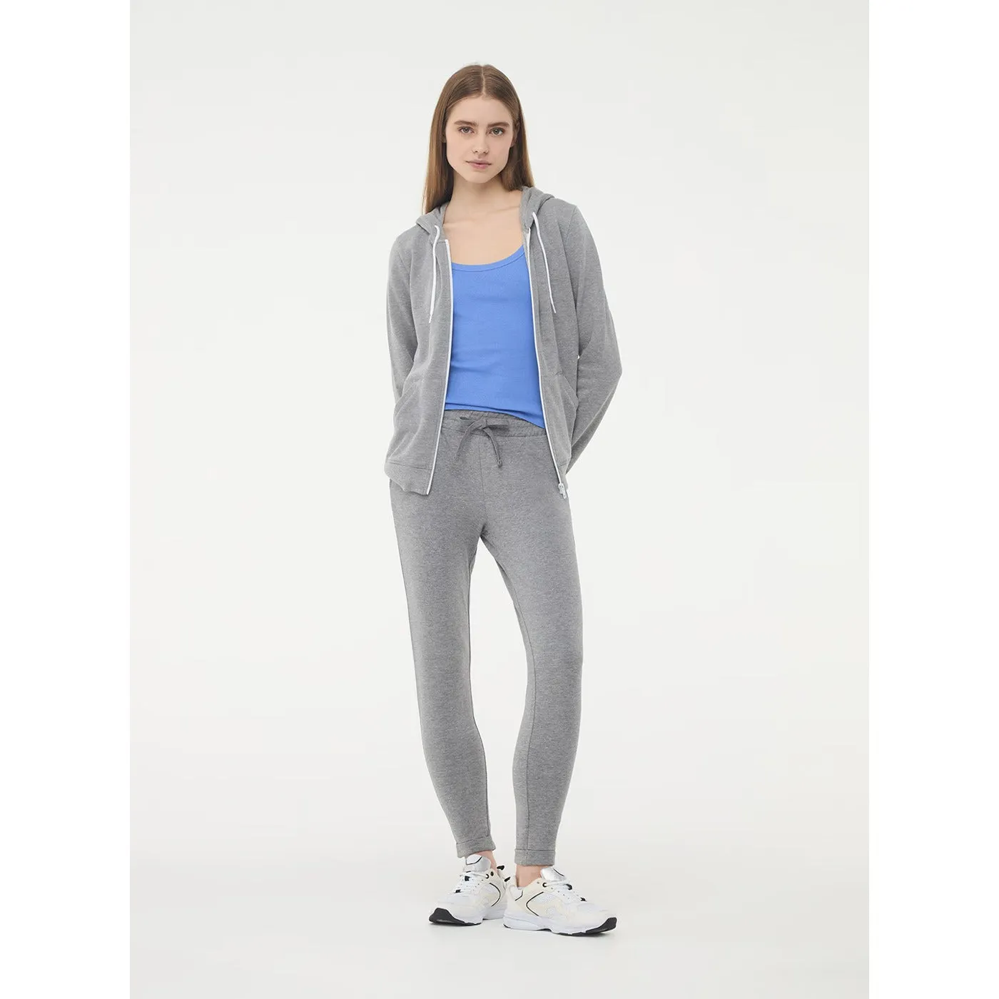 Grey Skinny-fit Lightweight Jogging Bottoms