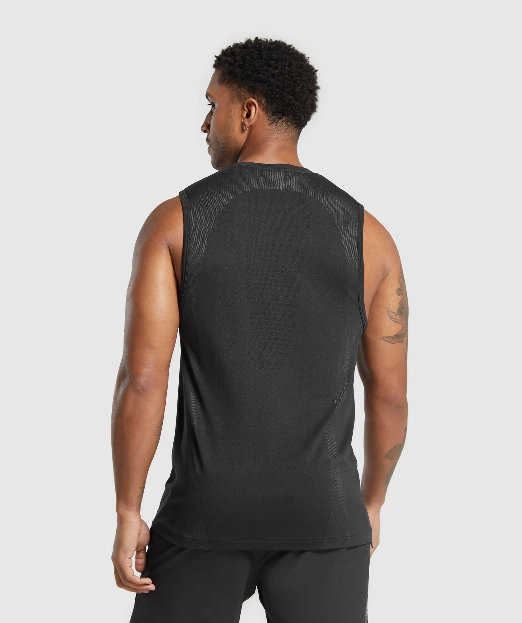 Gymshark Apex Seamless Tank - Black/Dark Grey