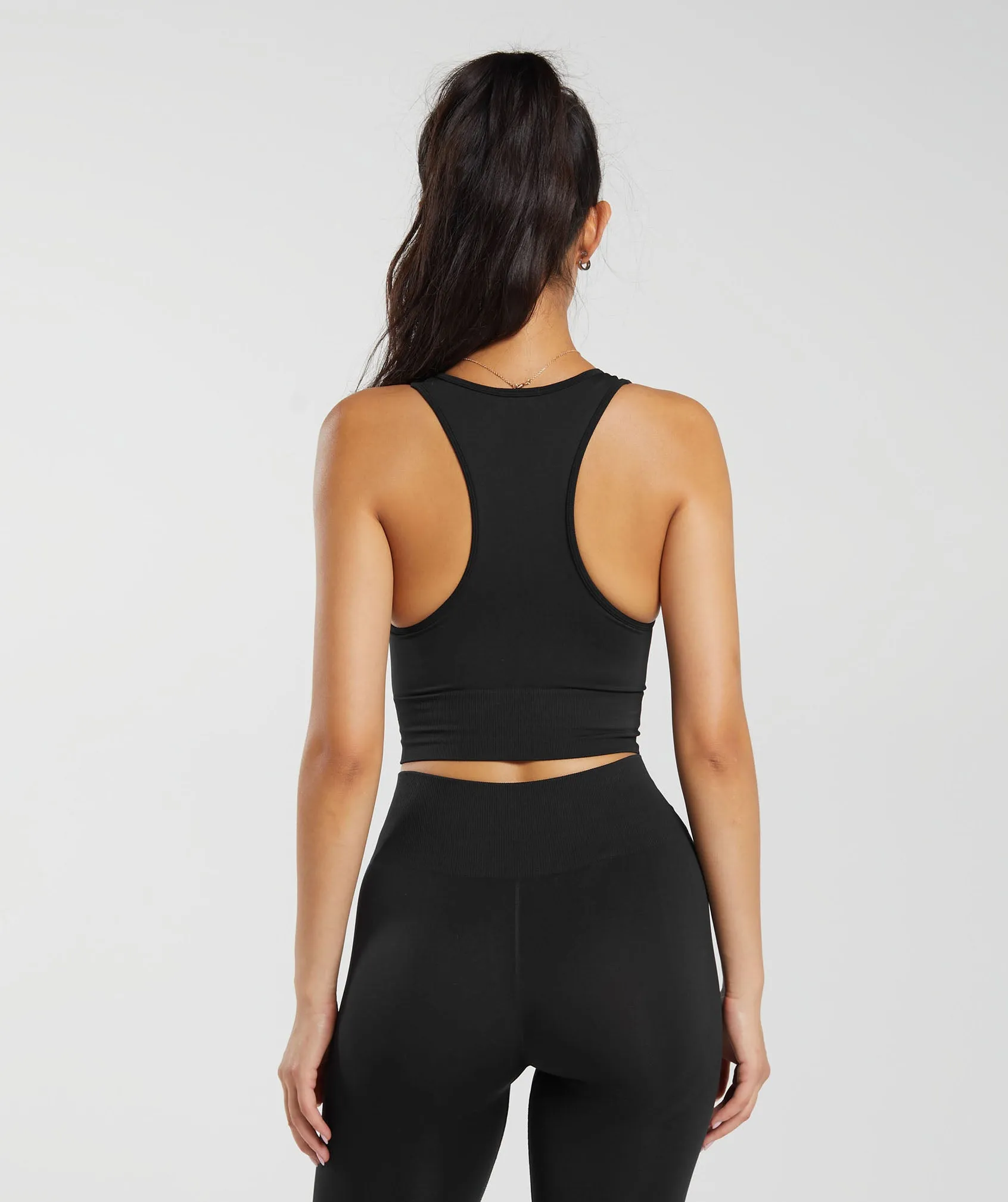 Gymshark Everyday Seamless Crop Tank - Black