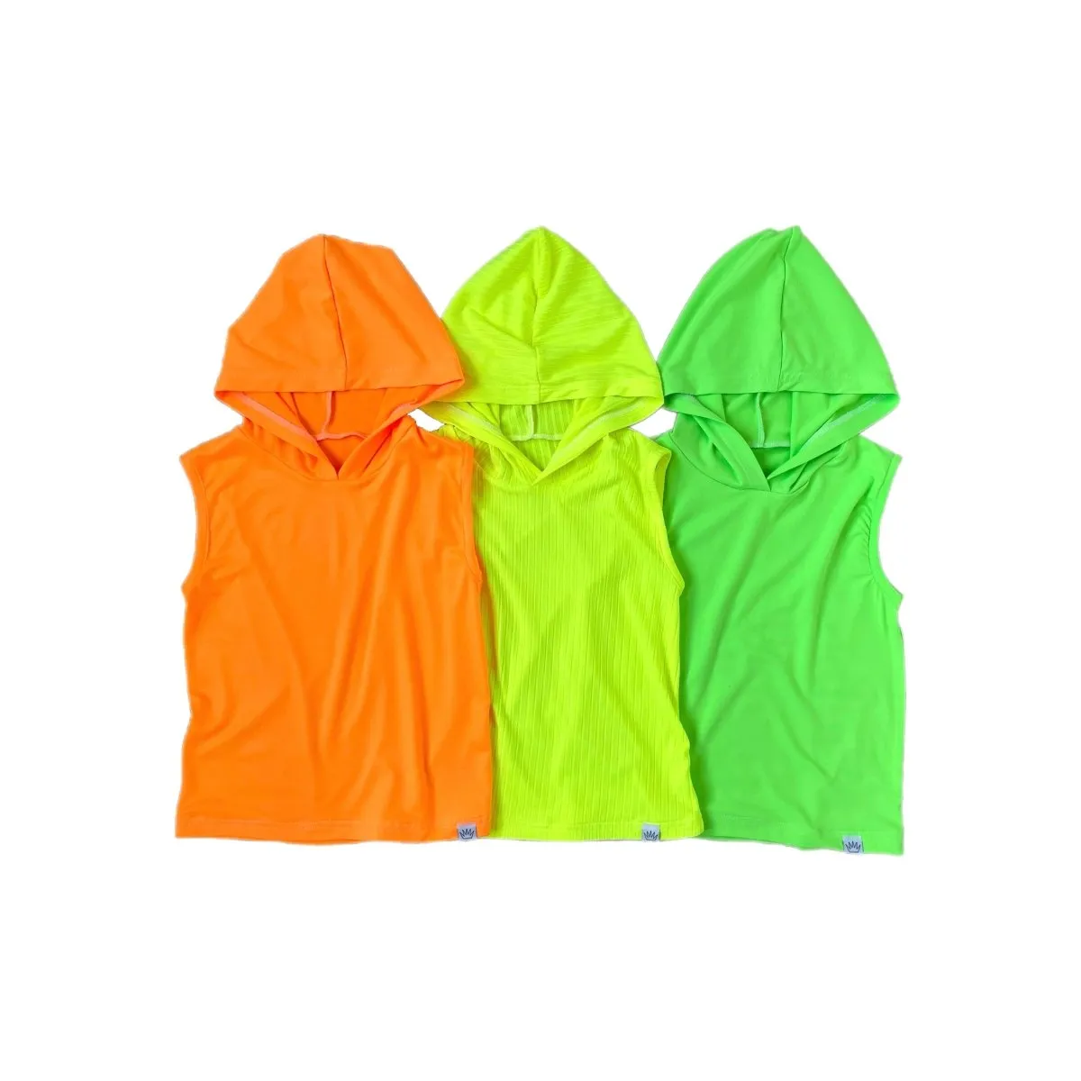 Hooded Tank- Neon Yellow Ribbed