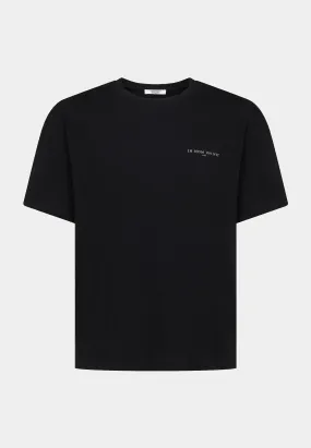 Ih Nom Uh Nit T-Shirt With Small Logo On Front - Intl Match Print On Back Black