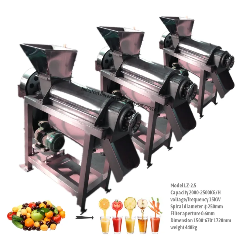 Industrial ginger juicer extractor machine