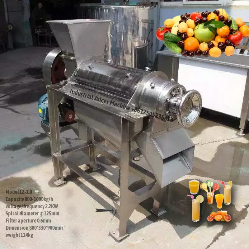 Industrial Screw Juicer Machine for fruist and vegetables