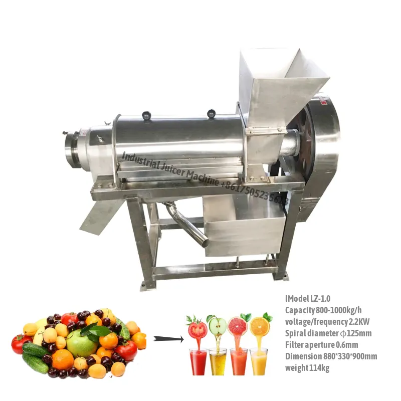 Industrial Screw Juicer Machine for fruist and vegetables