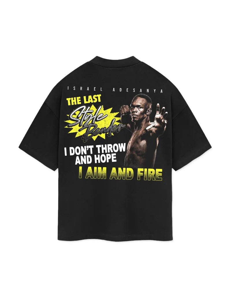 Israel Adesanya 'Aim & Fire' Supporter T-Shirt