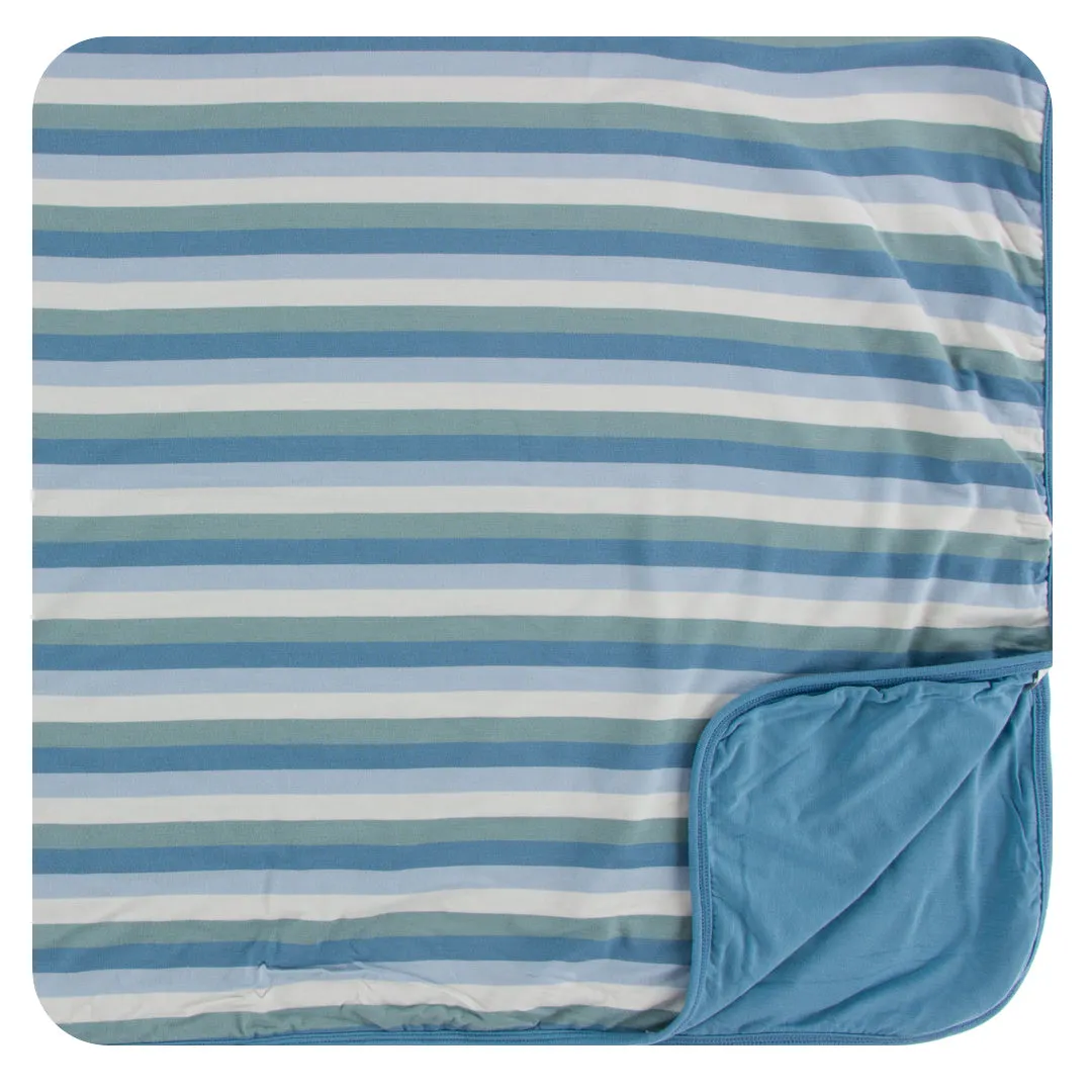 KicKee Pants Oceanography Stripe Toddler Blanket