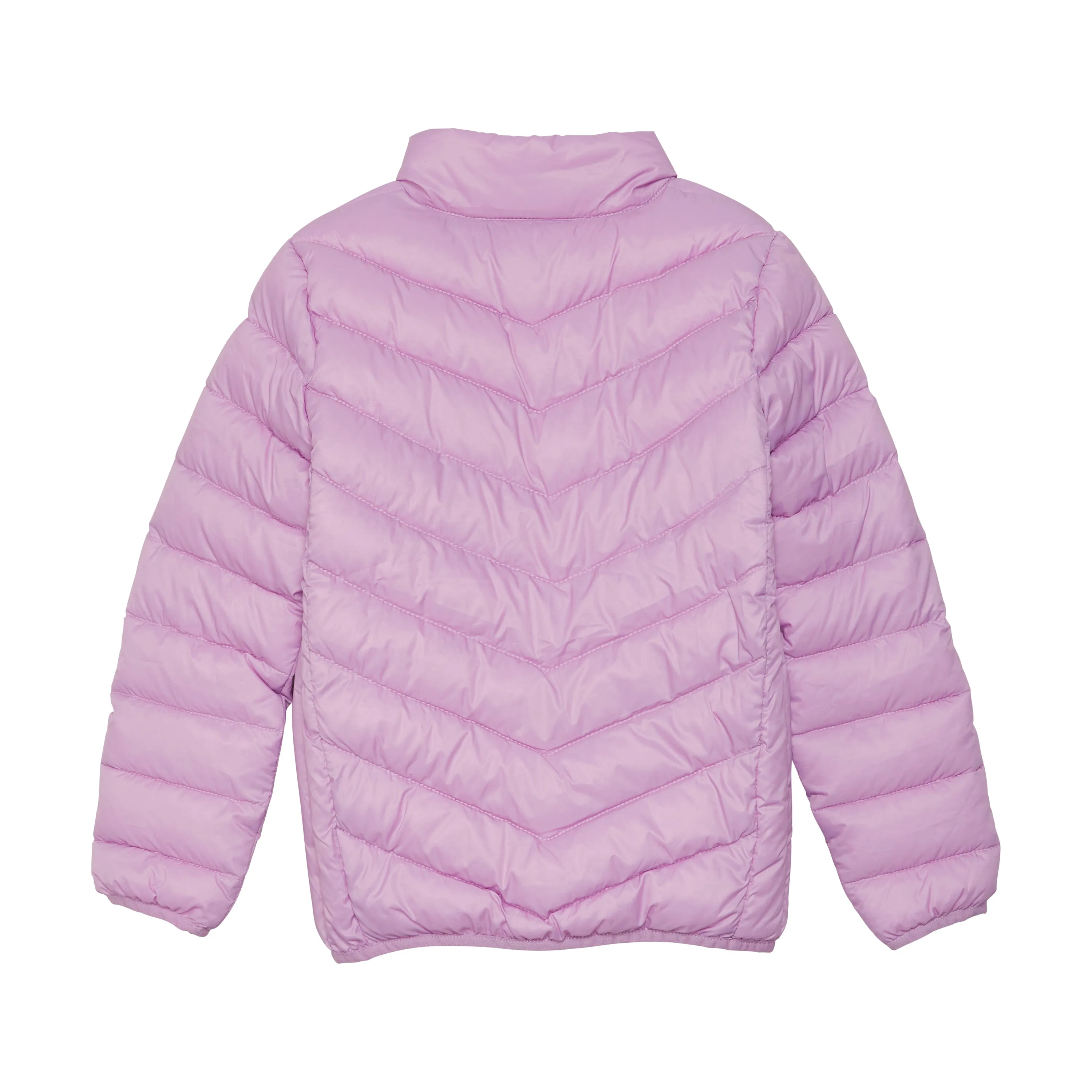 Kids Lightweight Puffer Jacket: Violet Tulle