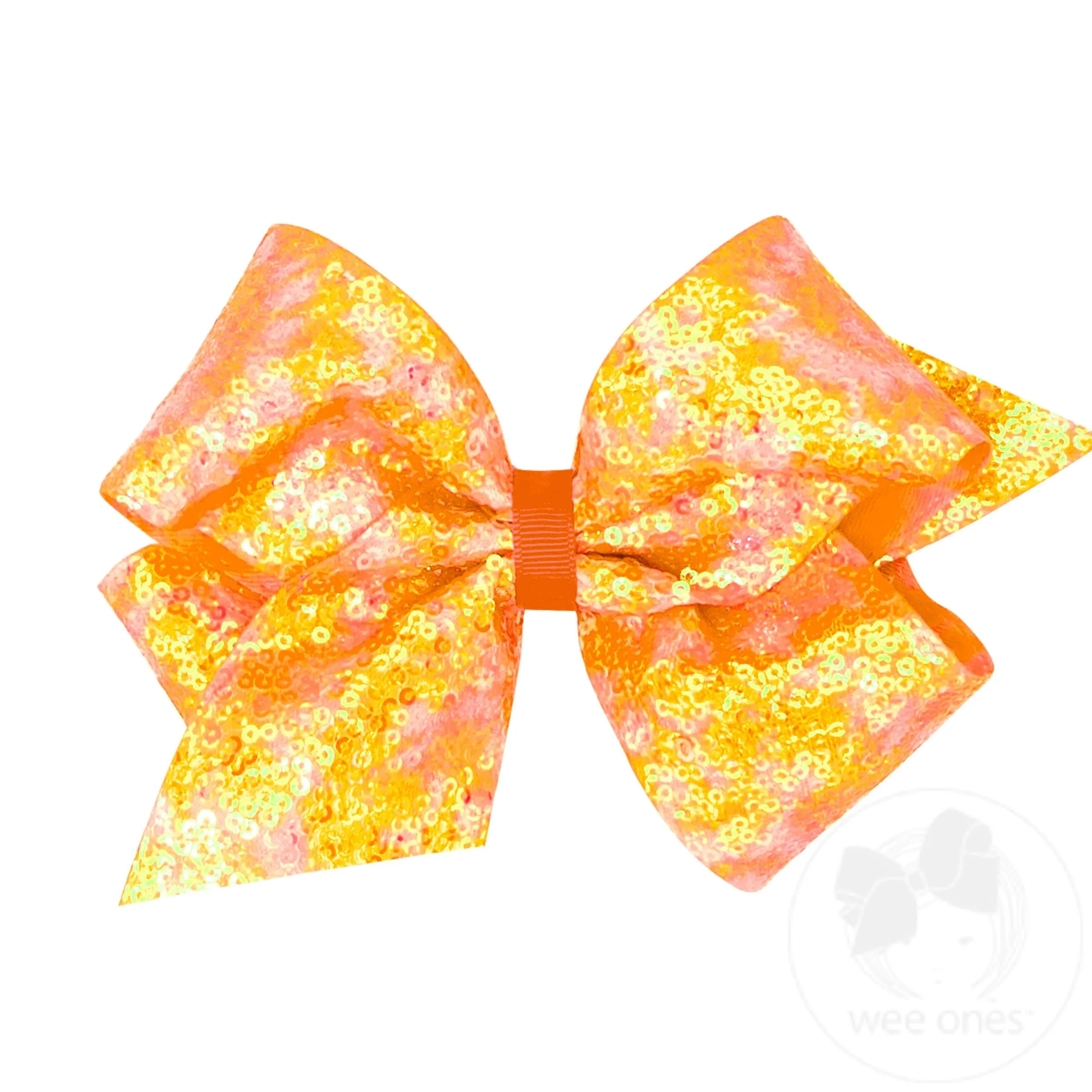 King Tie Dye Ombre Sequined Bows