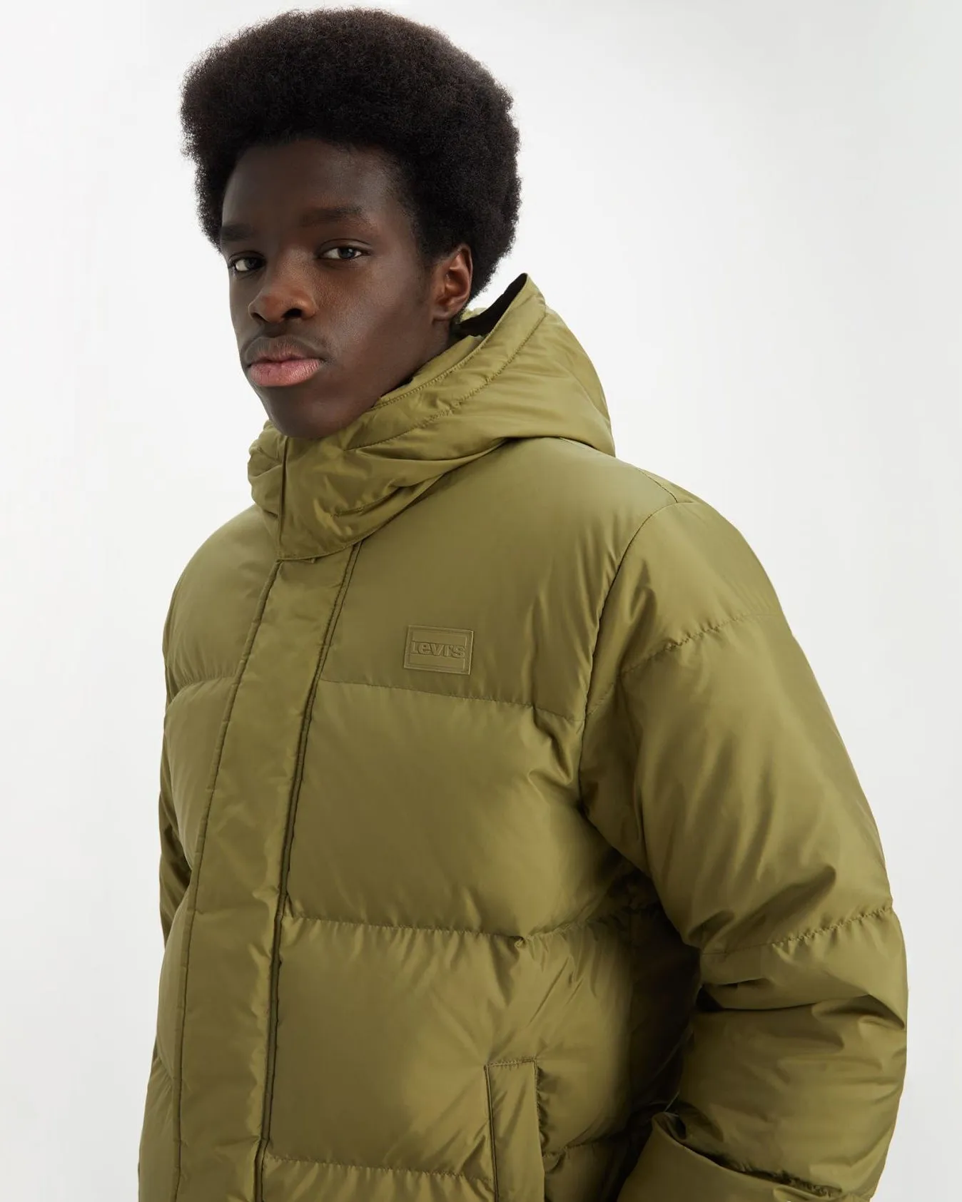 Levi's® Laurel Short Puffer Jacket - Martini Olive