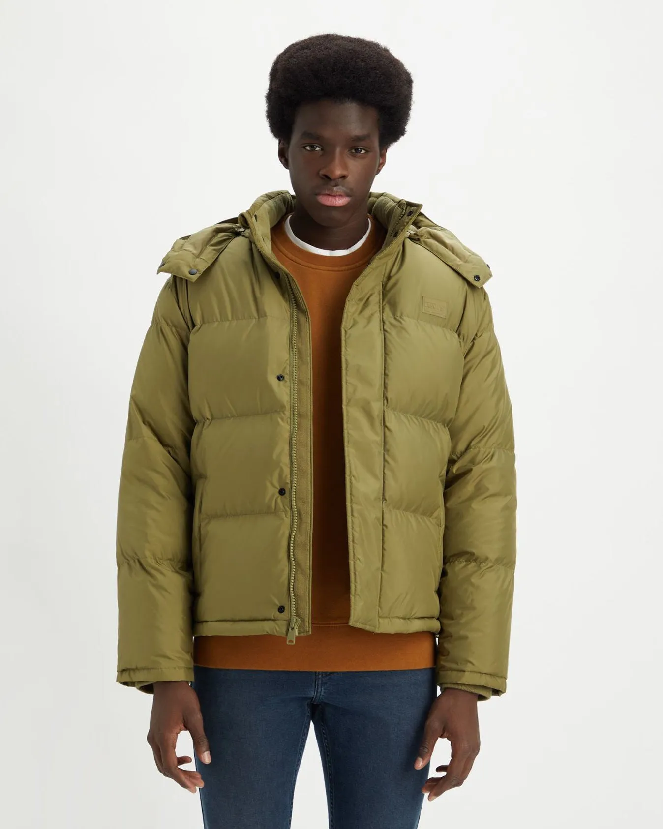 Levi's® Laurel Short Puffer Jacket - Martini Olive