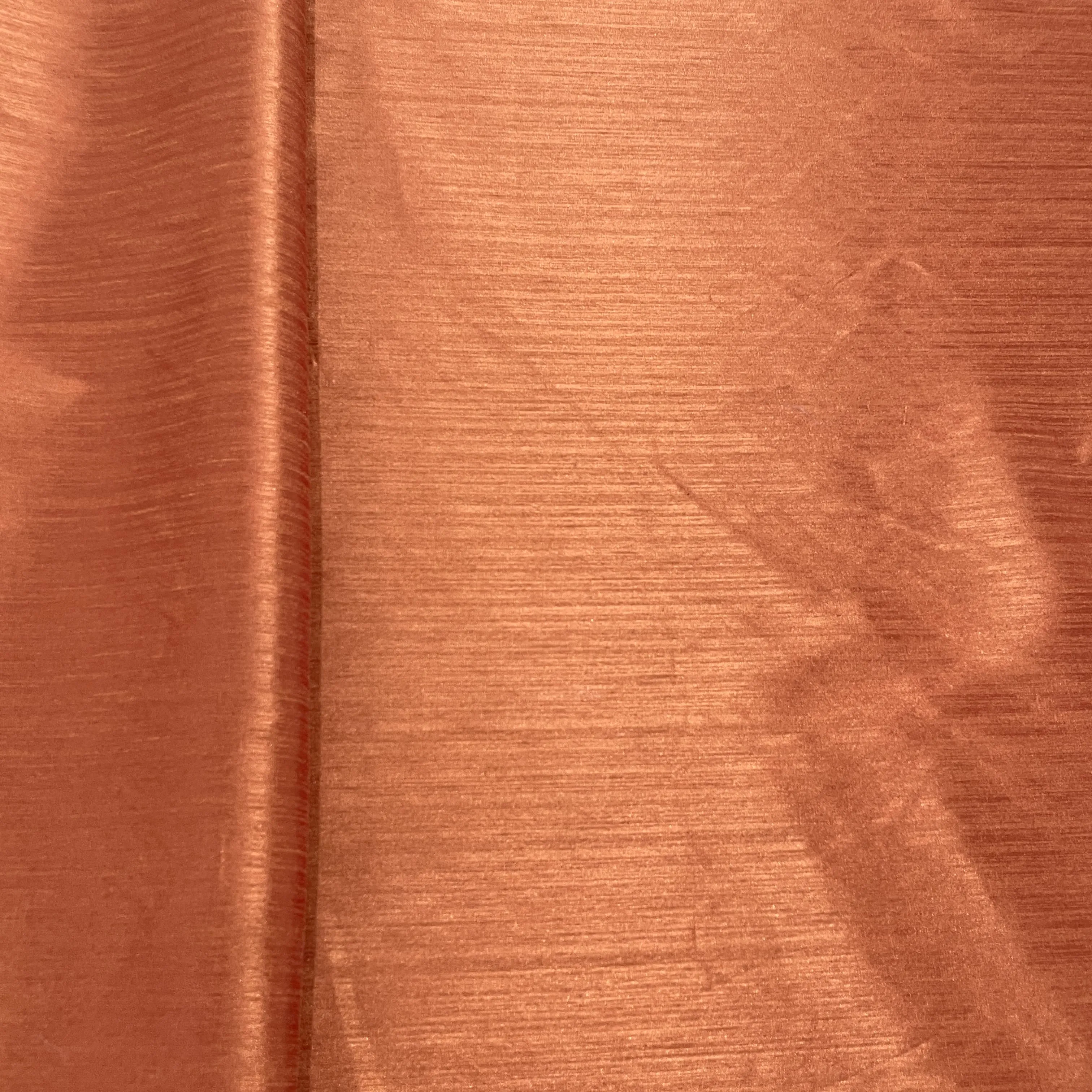 Light Brown Solid Silk Tafetta Fabric