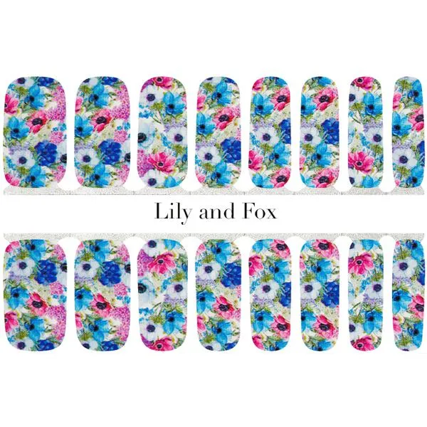 Lily and Fox - Nail Wrap - Watercolor Blossom