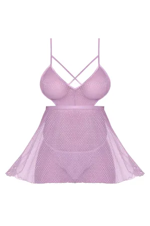 Magic Silk Girl Next Door BabyDoll & Panty Lilac