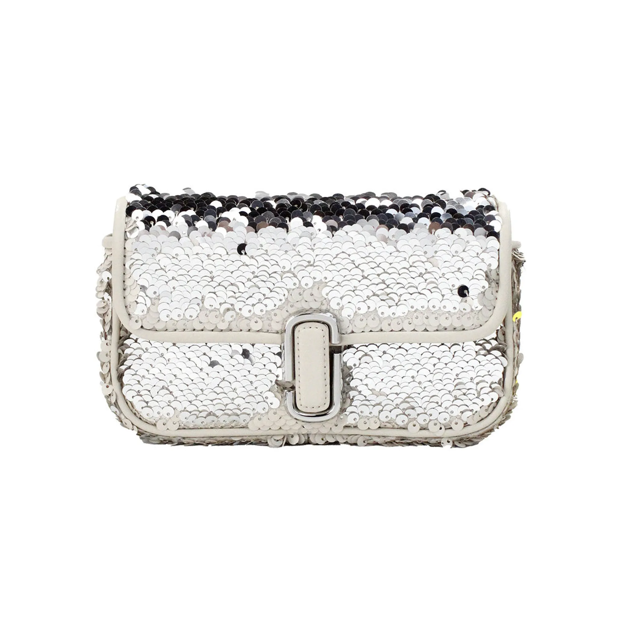 Marc Jacobs The Mini J Marc Shoulder Cream Sequined Bag