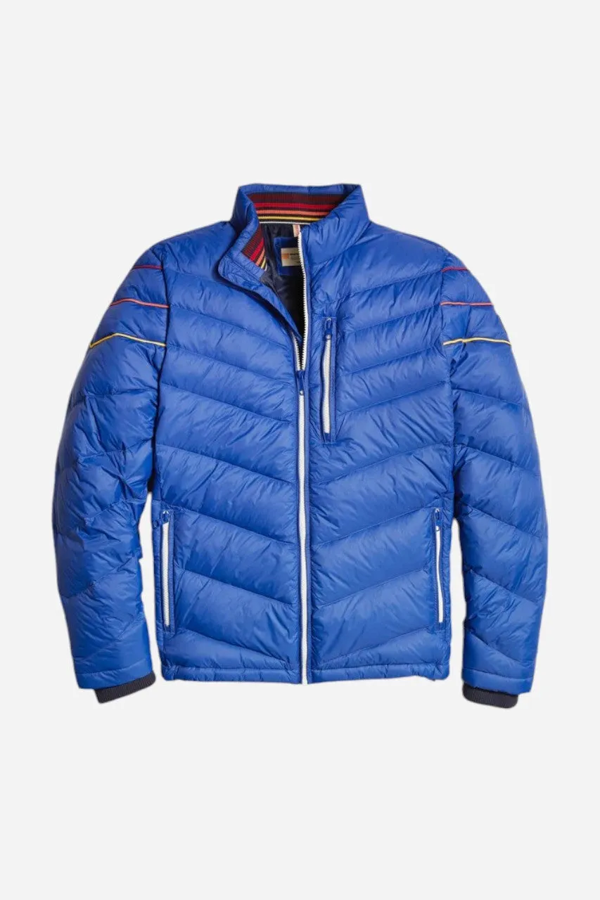 Marine Layer Archive Puffer Fz Mock Jacket Mazarine Blue