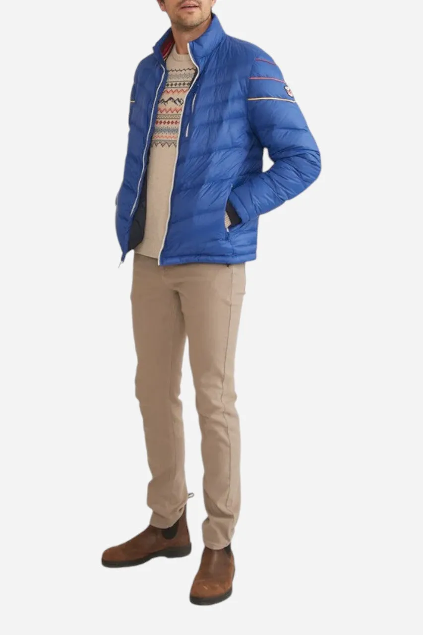 Marine Layer Archive Puffer Fz Mock Jacket Mazarine Blue