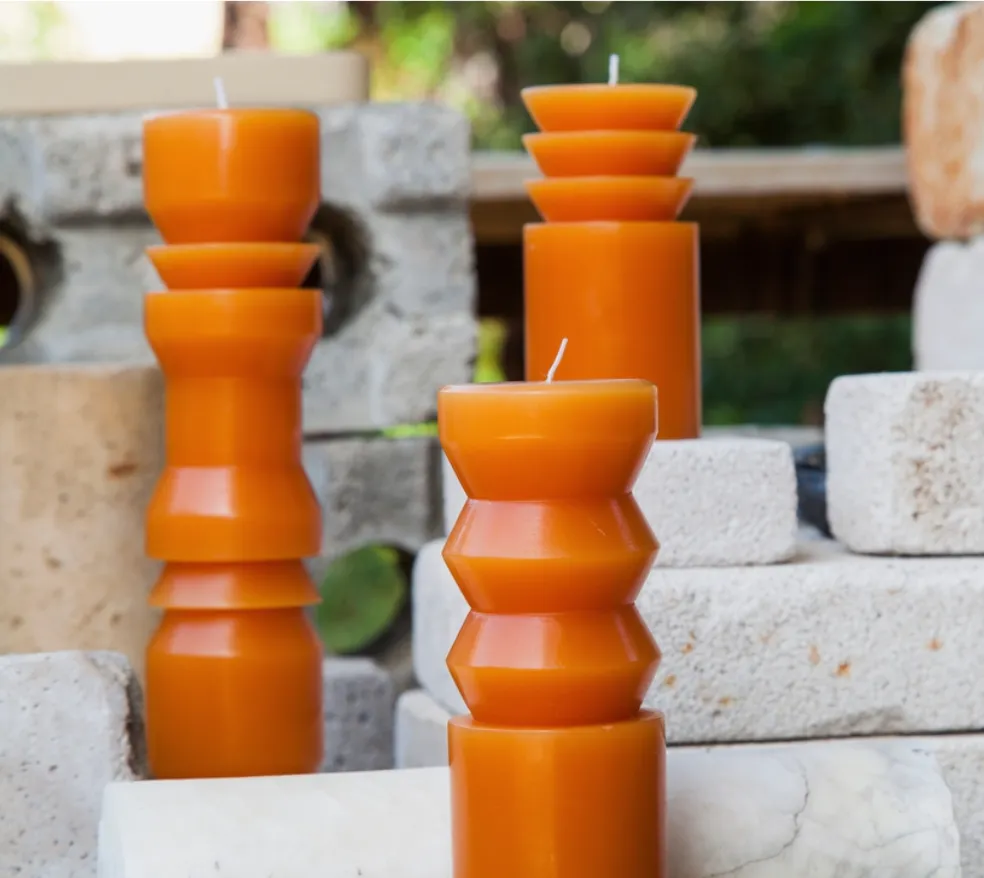 Medium Terracotta Totem Candle