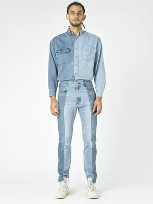 Men's Straight Leg Jean Mid/Light Blue