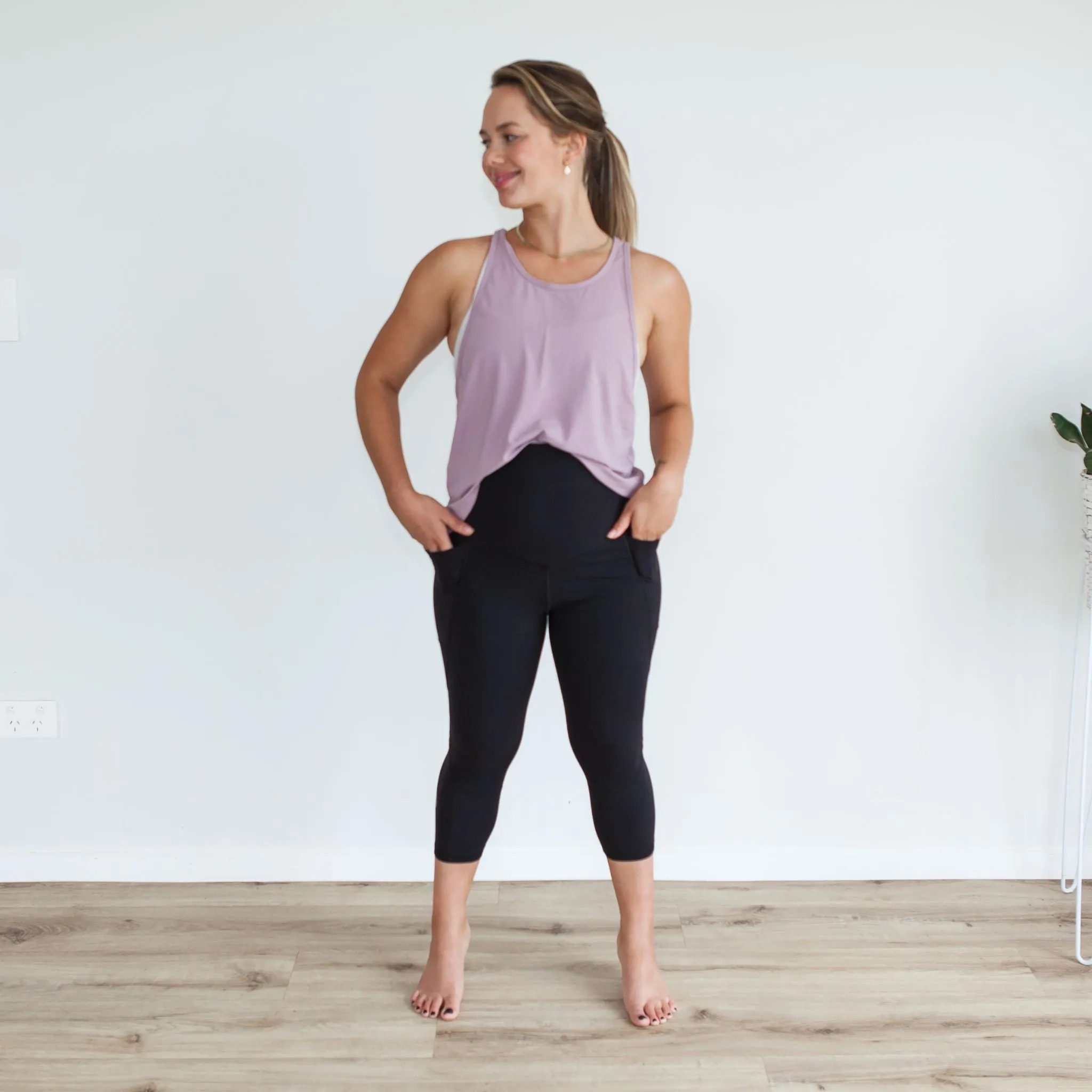 Milkbar Active Leggings - Extra High Waist 3/4 | Black