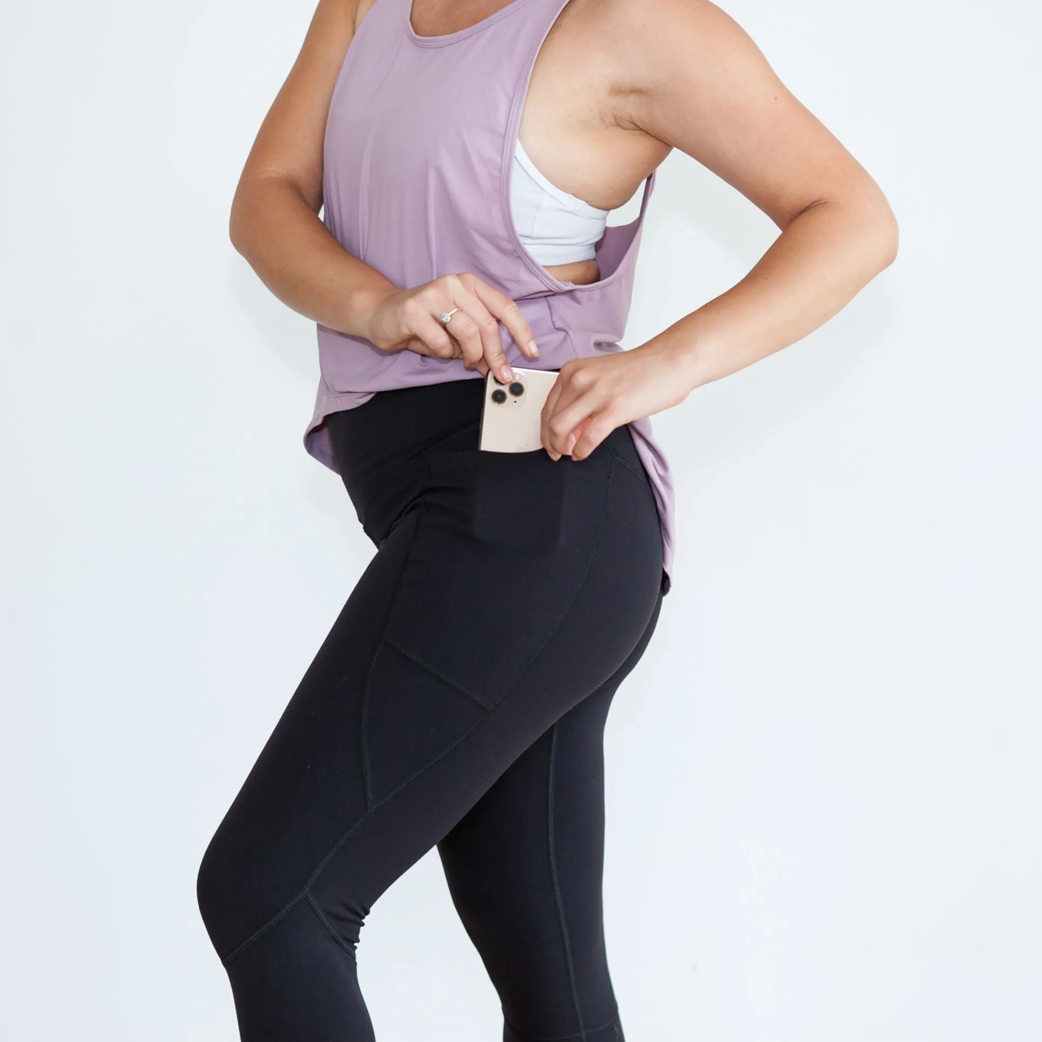 Milkbar Active Leggings - Extra High Waist 3/4 | Black