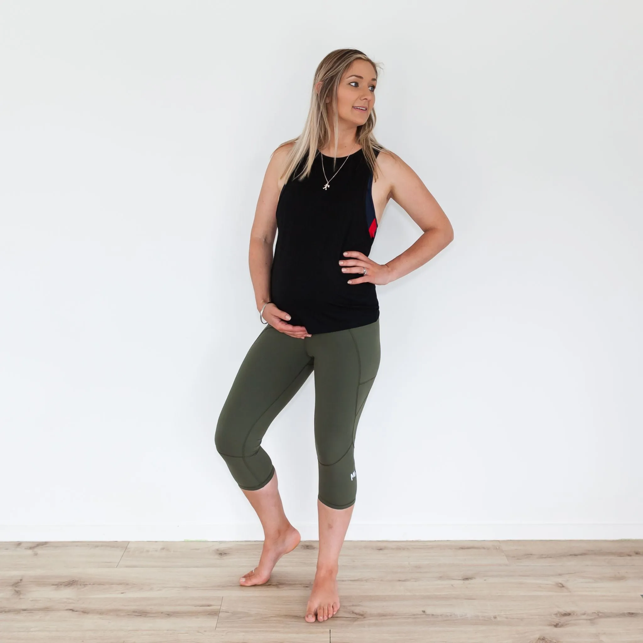 Milkbar Active Leggings - Extra High Waist 3/4 | Khaki