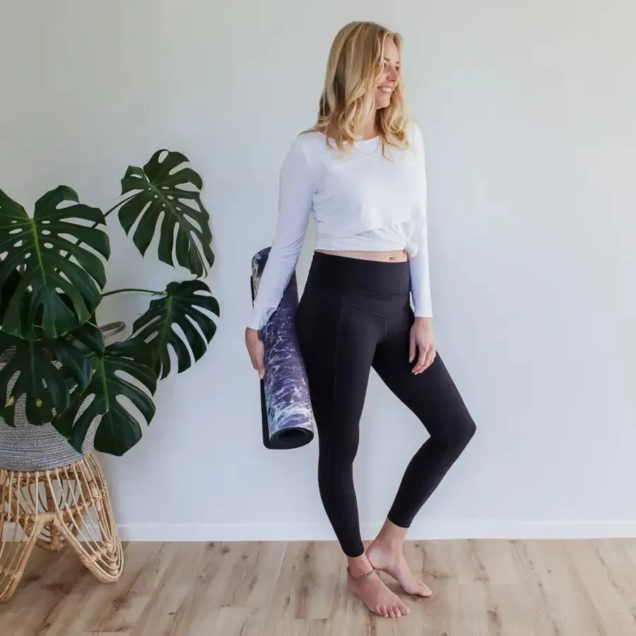 Milkbar Active Leggings | Extra High Waist 7/8 | Black