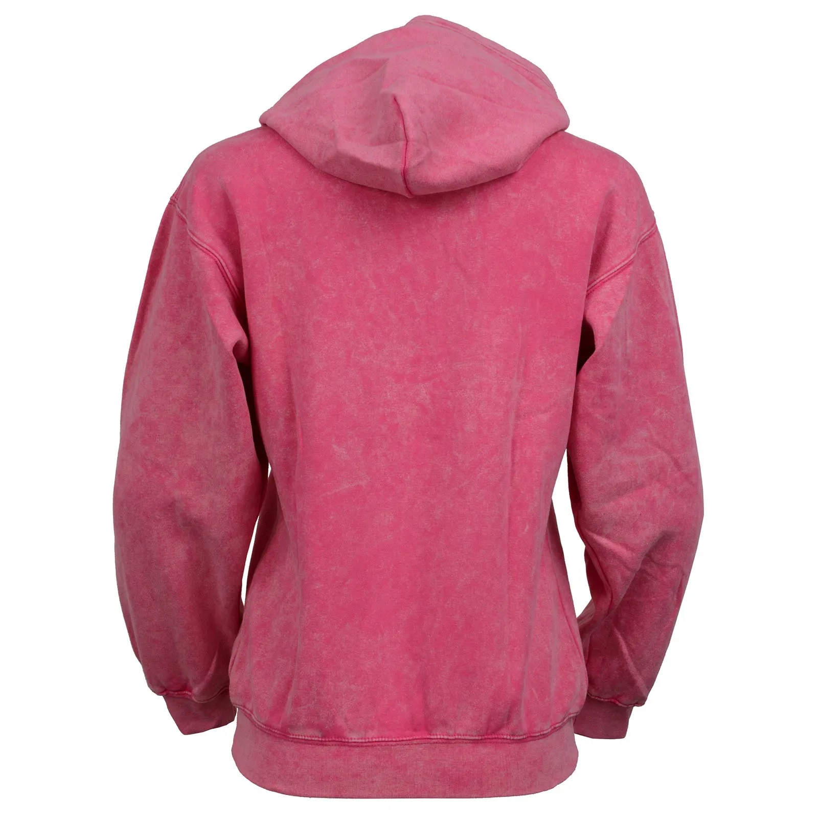 Milwaukee Leather MNG21620 Women's Distressed Pink Sweatshirt Full Zip