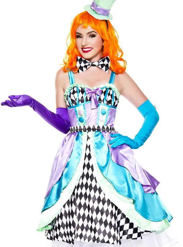 Miss Mad Hatter Womens Fancy Dress Costume