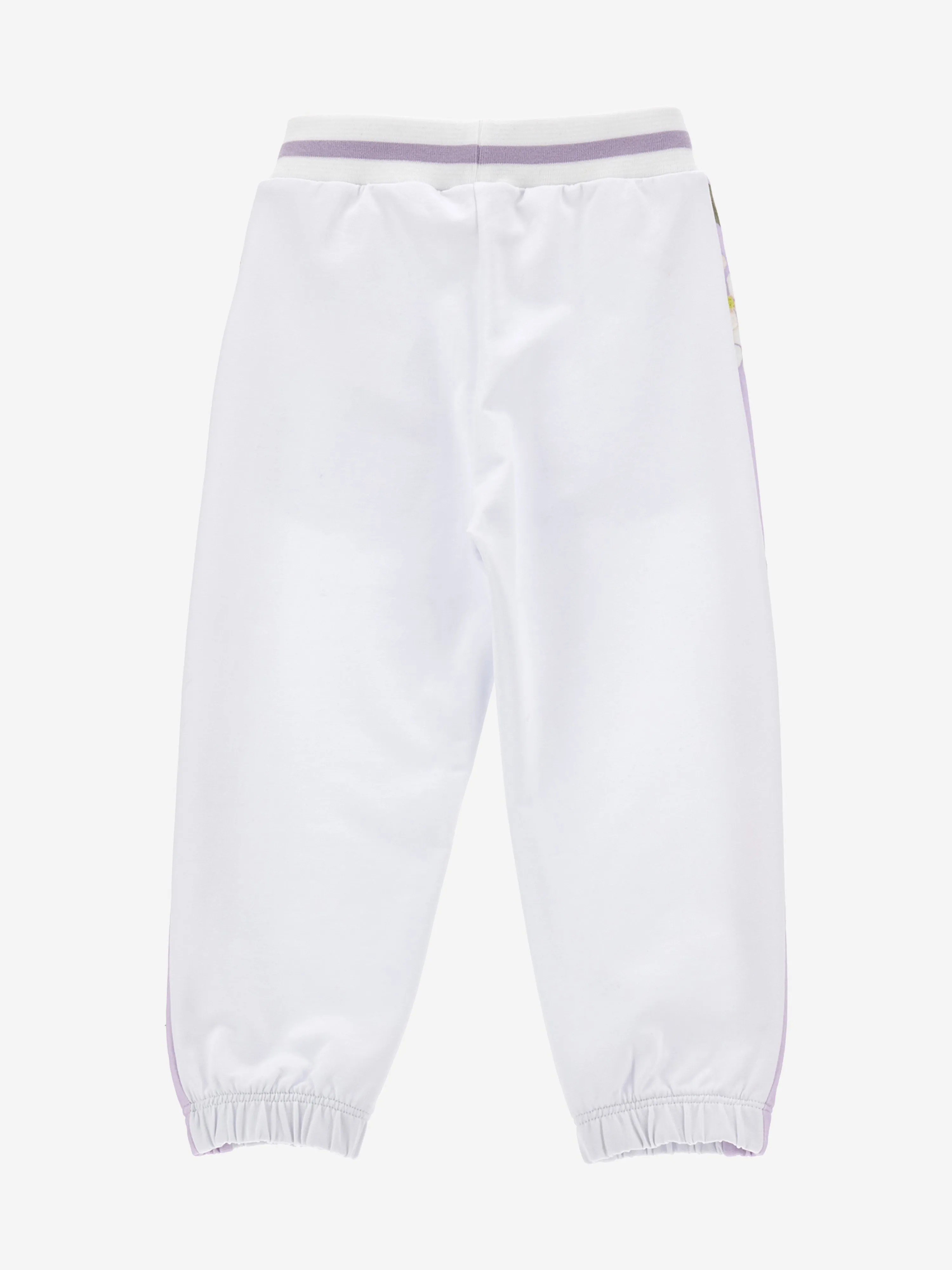 Monnalisa Girks Romantic Flowers Joggers in White