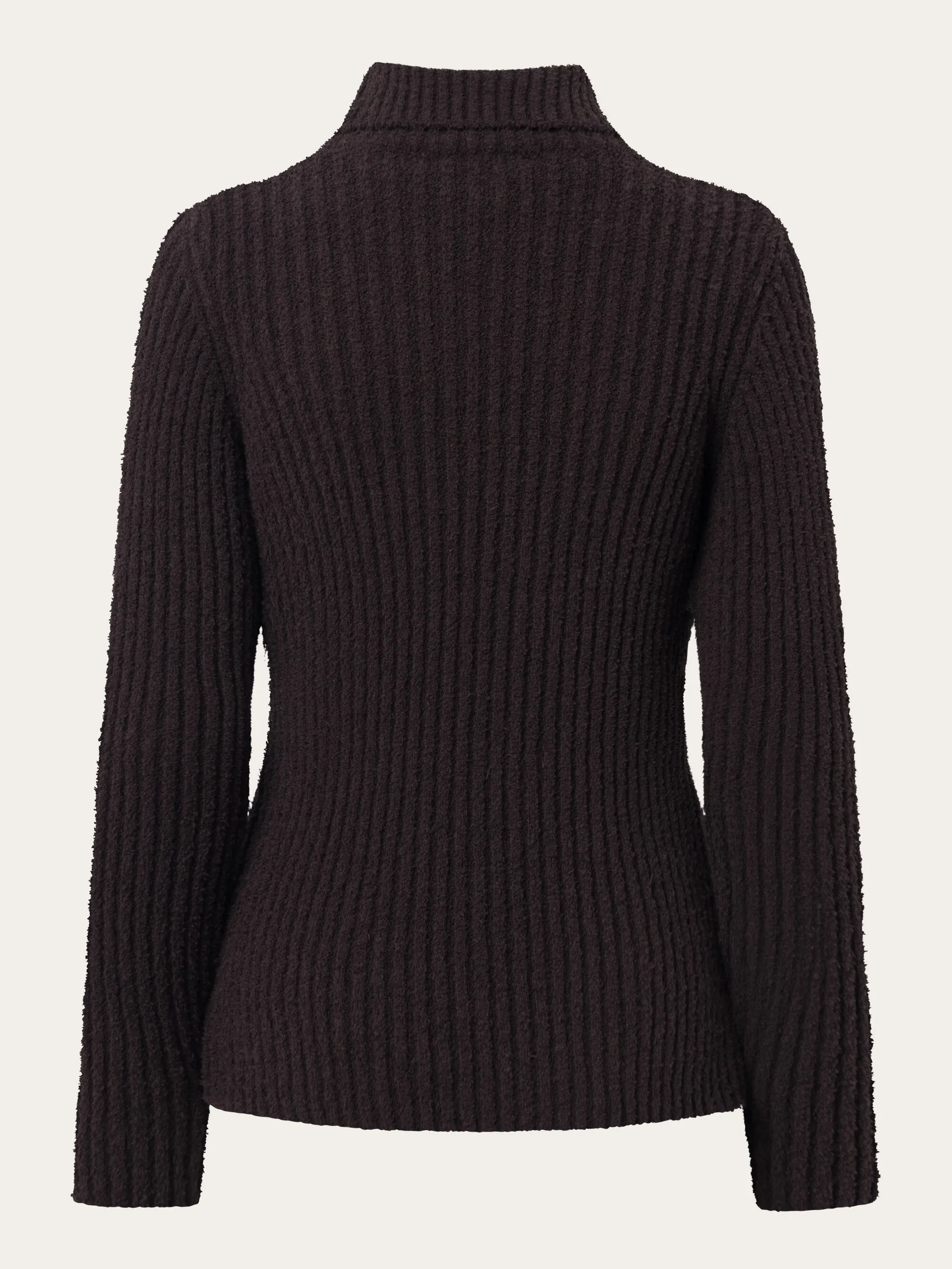 Mouline roll neck - Chocolate Plum