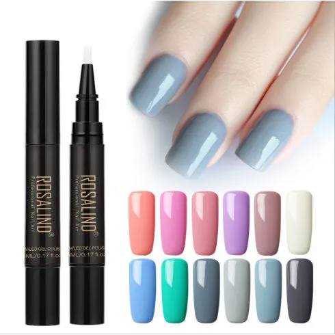 Nail Polish Pen, Professional Plain Color Manicure Nail Varnish Nail Art Gel Pen Tools, Women's Nail Beauty Gift, Nail Decor, Christmas Gift