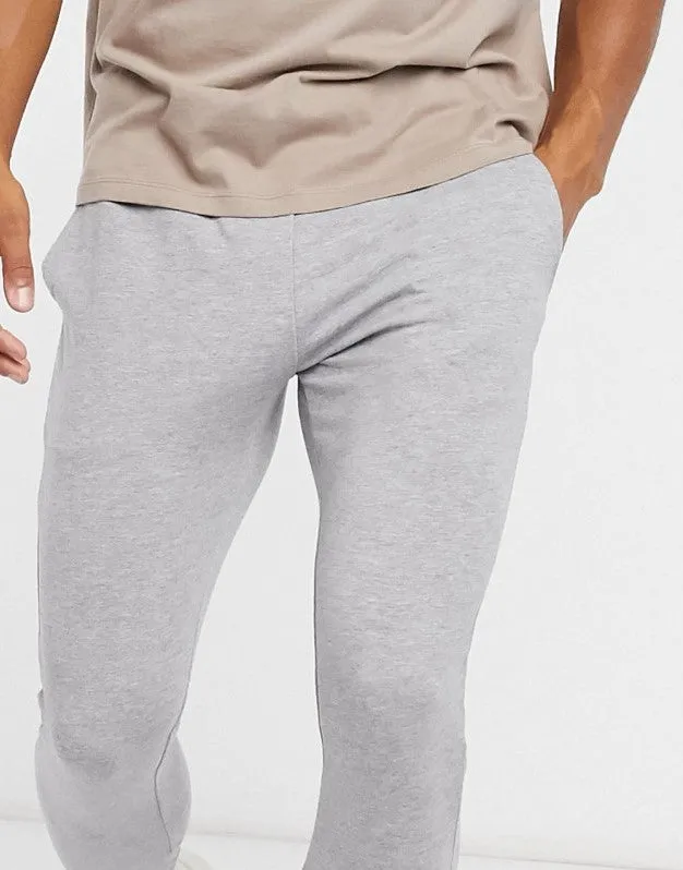 ORGANIC SUPER SKINNY JOGGERS IN GREY MARL